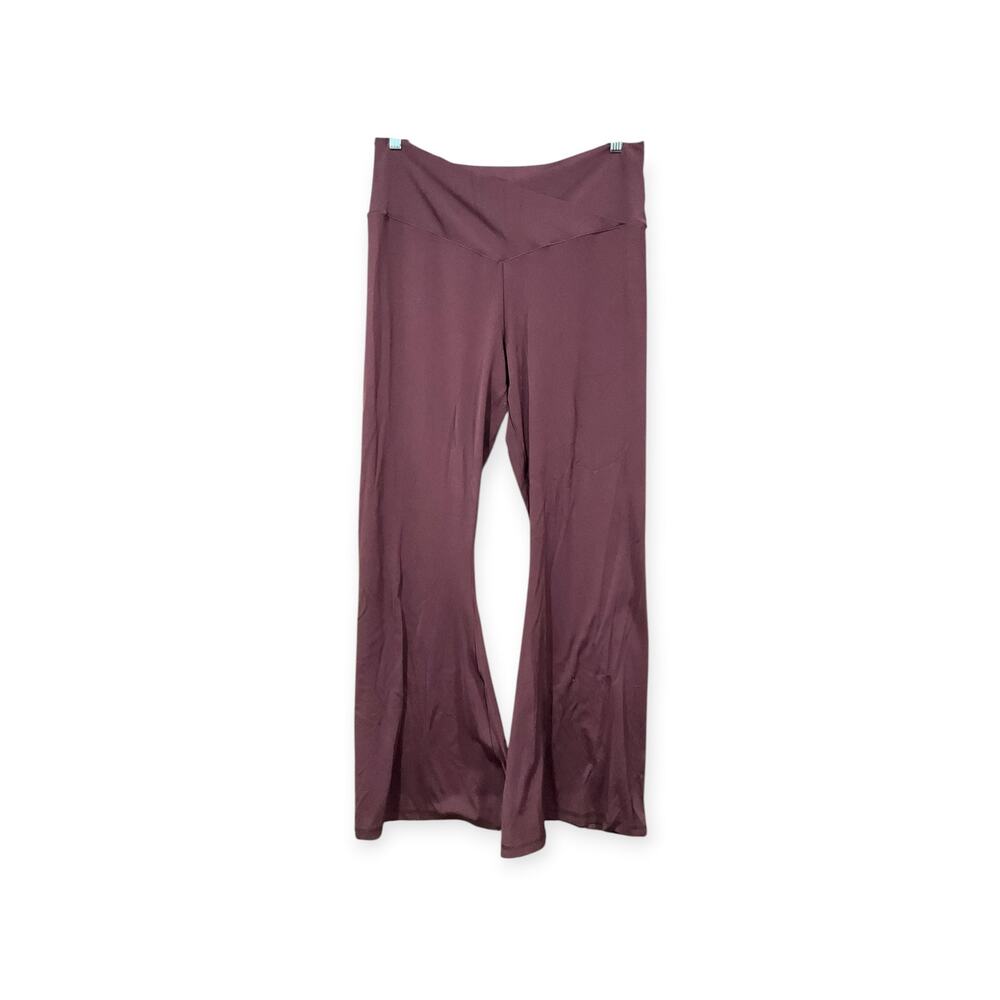 Aerie Real Me High Waisted Flare Yoga Pants XXL Maroon